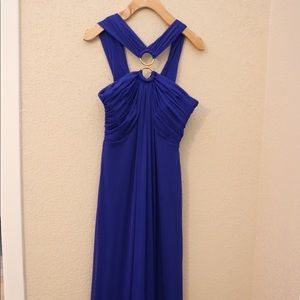 Gorgeous blue floor length dress